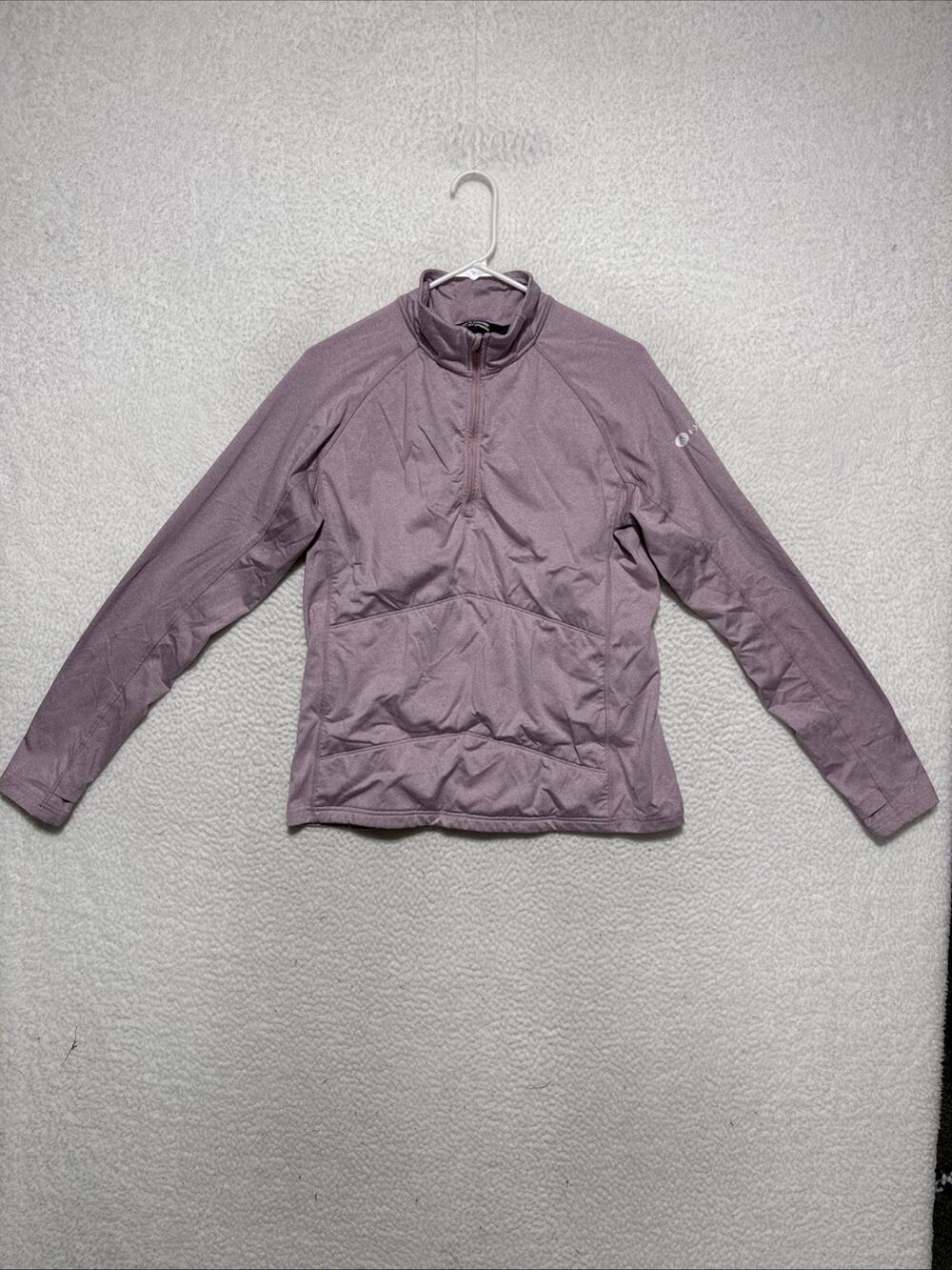 Oros Explorer Pullover Womens L Pink Heather Quarter Zip Solarcore Insulated